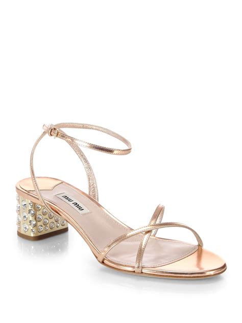 sandali miu miu 2020|miu mich sandals.